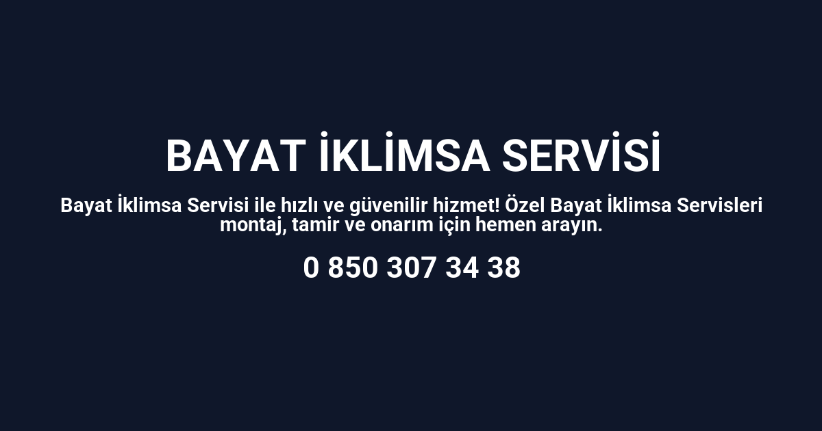 Bayat İklimsa Servisi